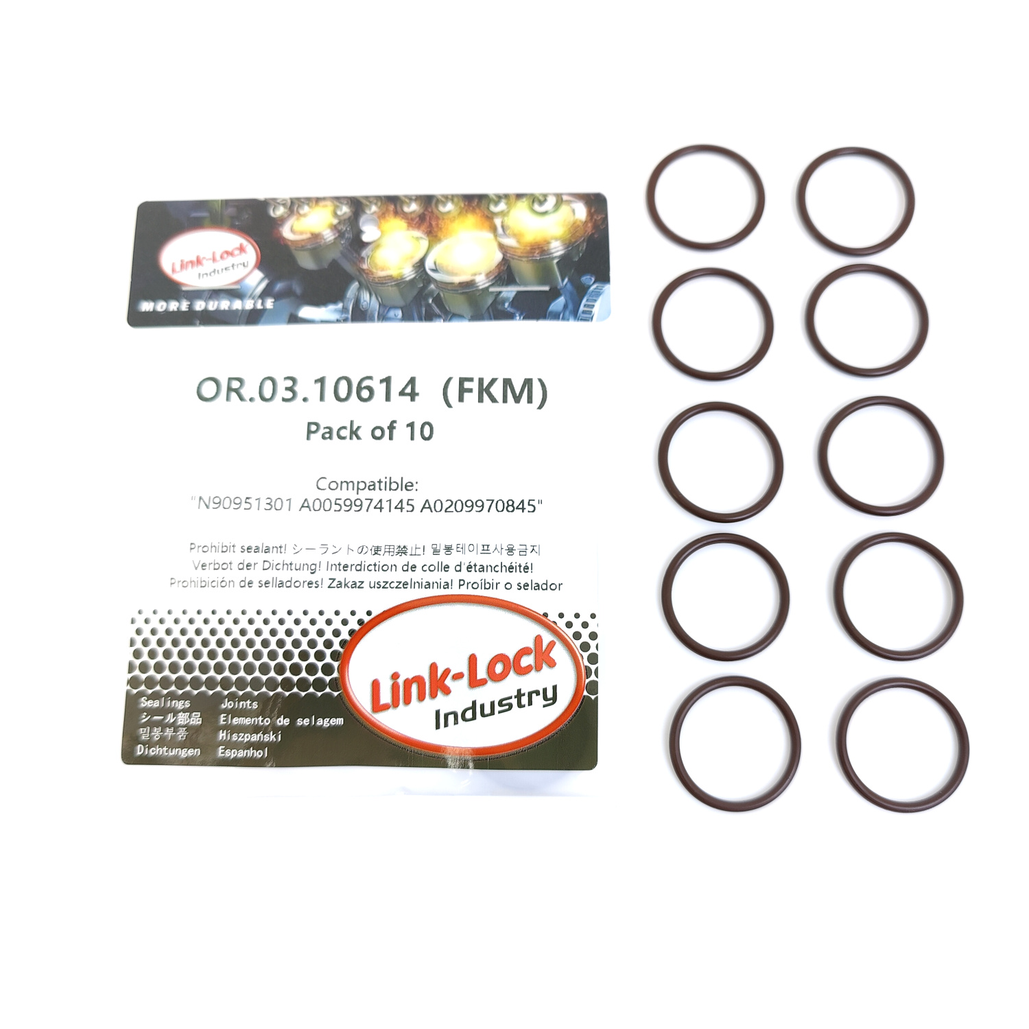Tank O-Ring Seal - Kit de 10 Juntas Tóricas de