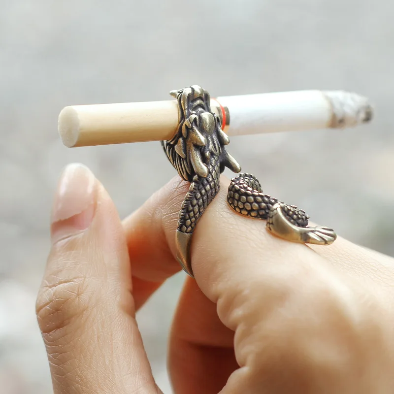 Vape Ring - Soporte para cigarrillos de dragón Retro,