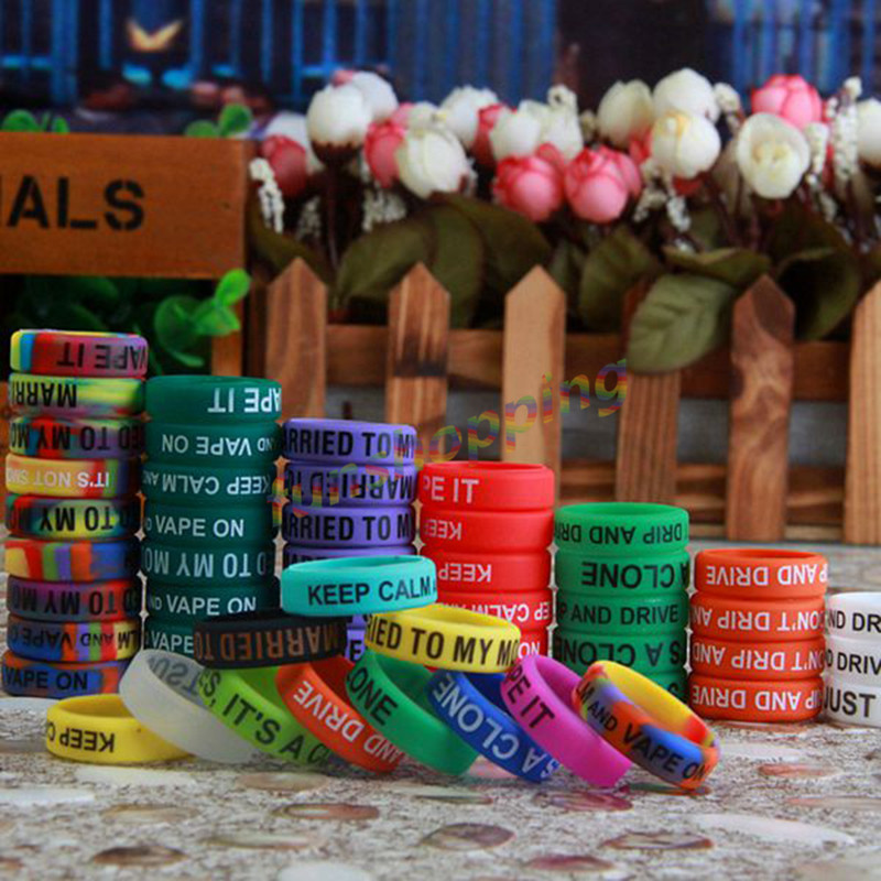 Vape Band Silicone - Anillo de silicona antideslizante multicolor, banda