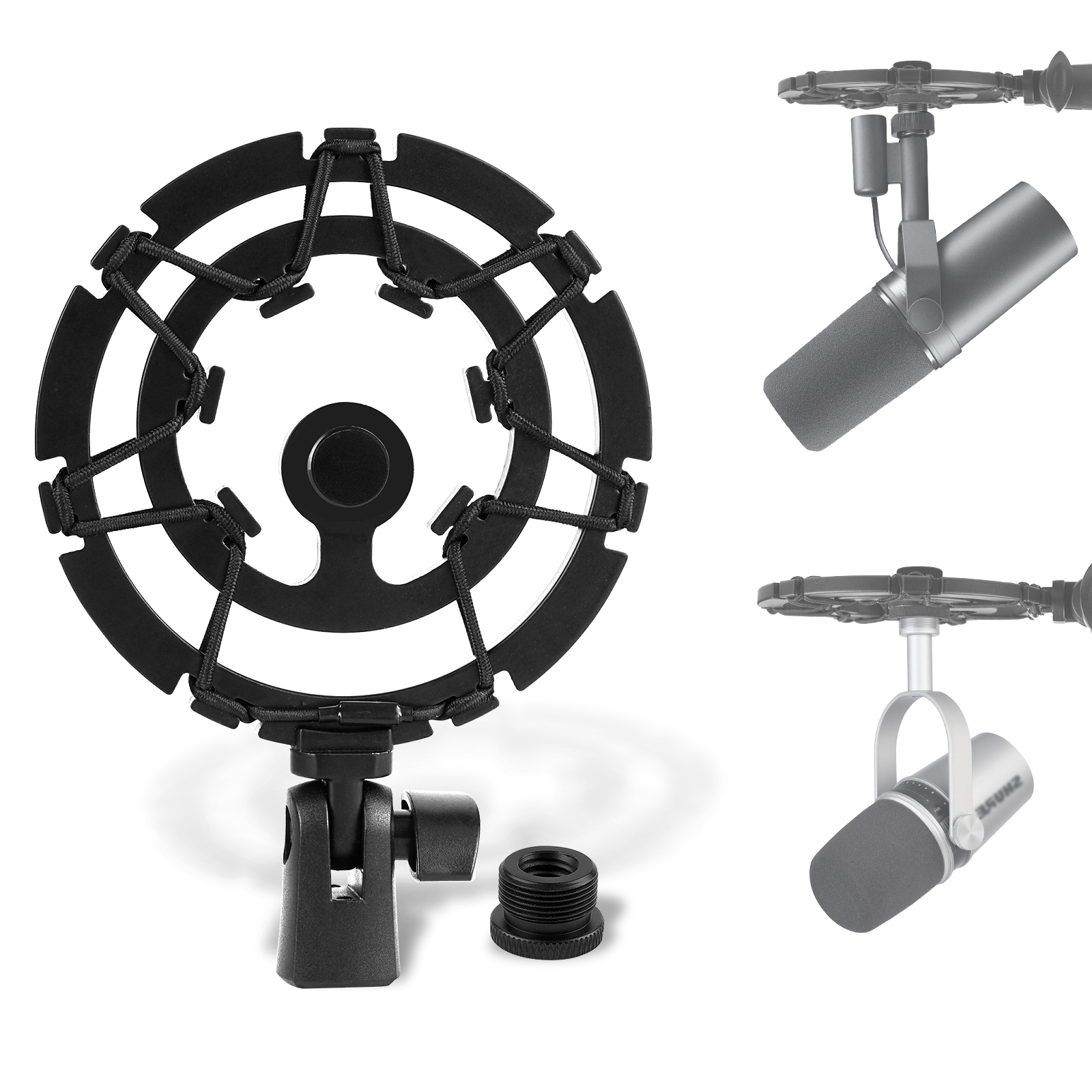 Shure Mic Sm7B - Geekria-soporte antivibración para micrófono, soporte antivibración