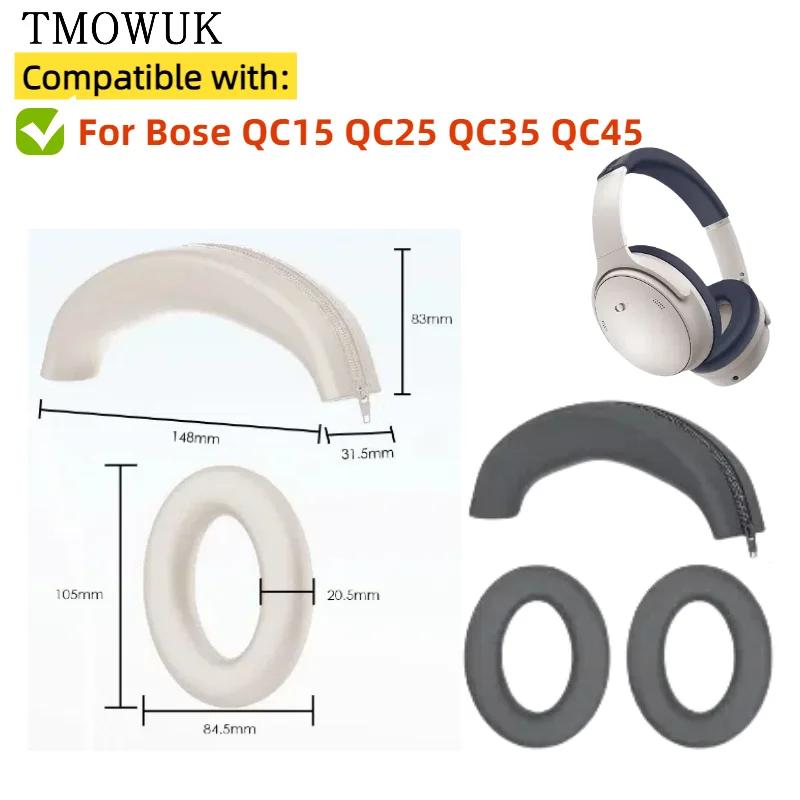 Almohadillas de silicona para  - Bose Headphone Qc45 reseña y precio