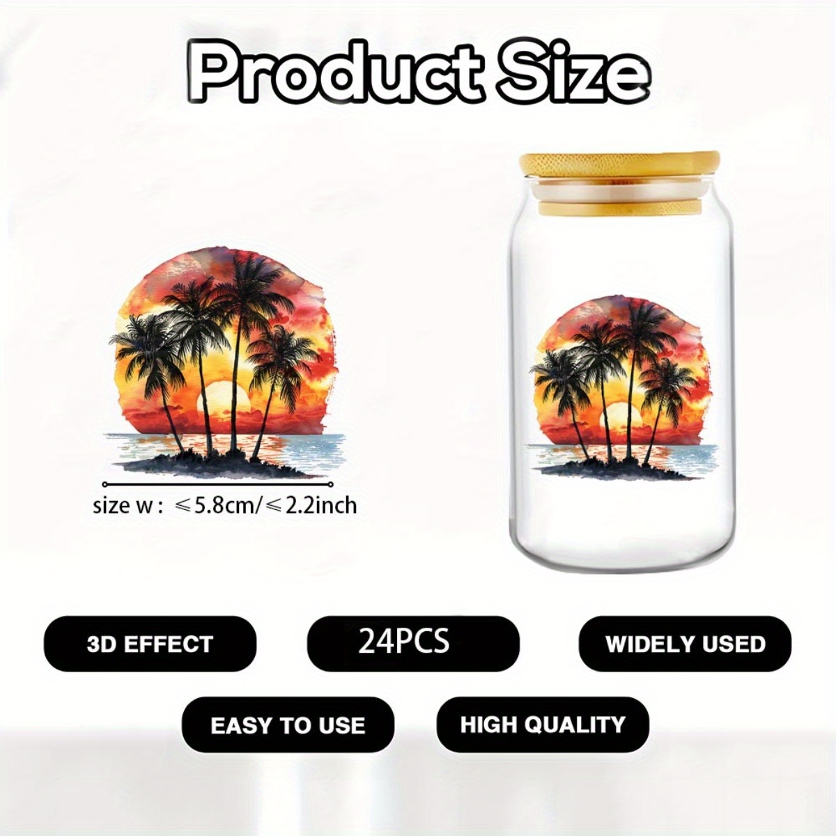 24 pegatinas decorativas UV DT - Rdta Tank Glass reseña y precio